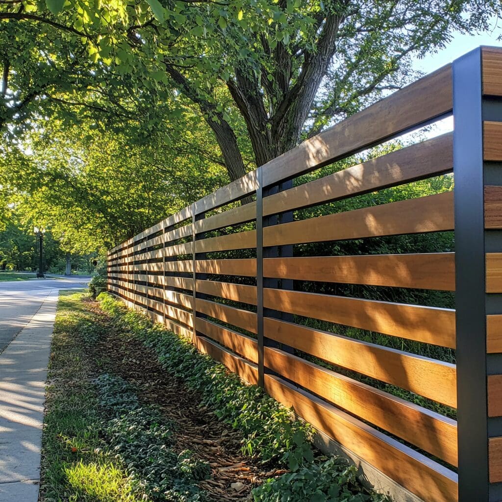 Wood privacy fence installation in Wausau, WI